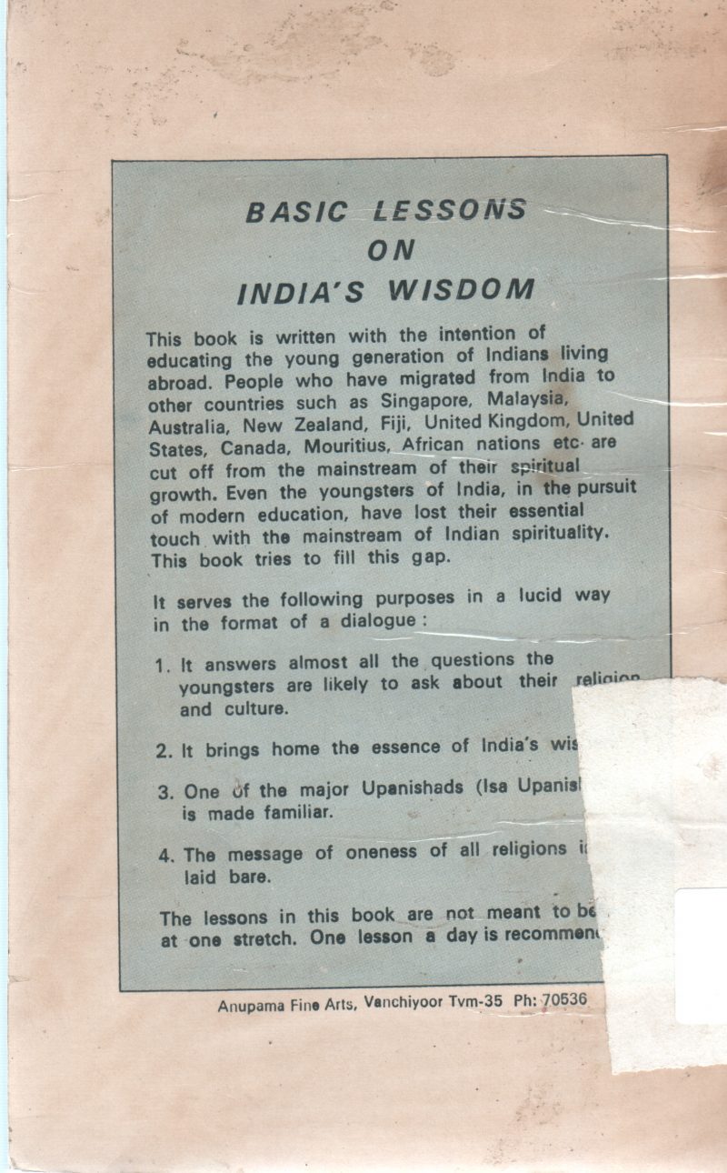BASIC LESSON ON INDIA WISDOM BY SWAMI MUNI NARAYANA PRASAD - Image 2
