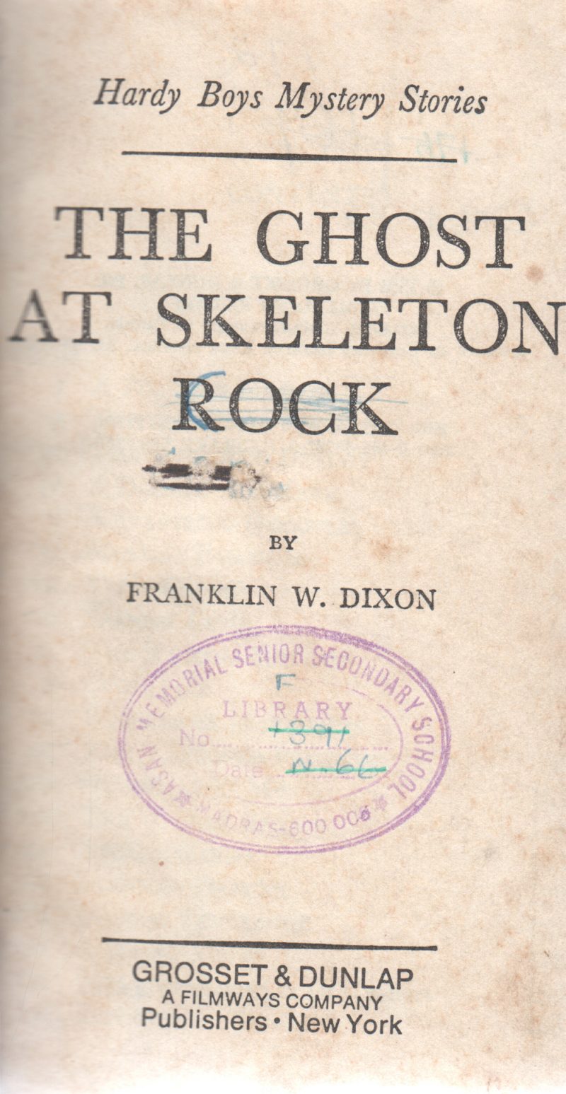 THE GHOST AT SKELETON BY FRANKLIN W.DIXON