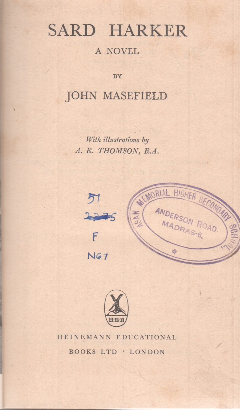 SARD HARKER BY JOHN MASEFIELD