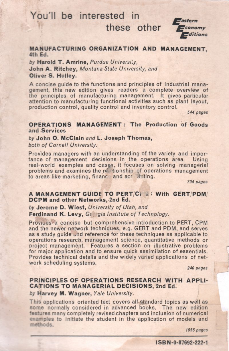 MANAGEMENT FOR BUSINESS AND INDUSTRY BY CLAUDE S. GEORGE - Image 2