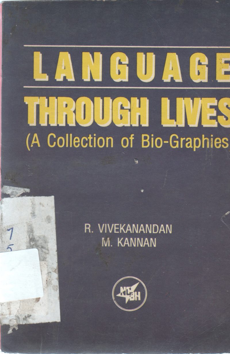 LANGUAGES THROUGH LIVES BY R.VIVEKANANDAN