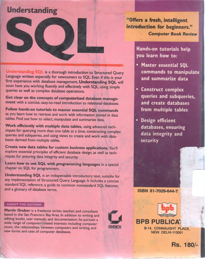 UNDERASTANDING SQL BY MARTIN GRUBBER - Image 2