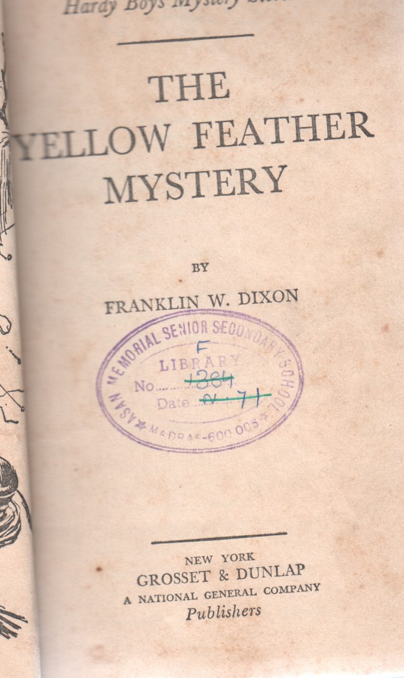 THE YELLOW FEATHER MYSTERY BY FRANKLIN W.DIXON