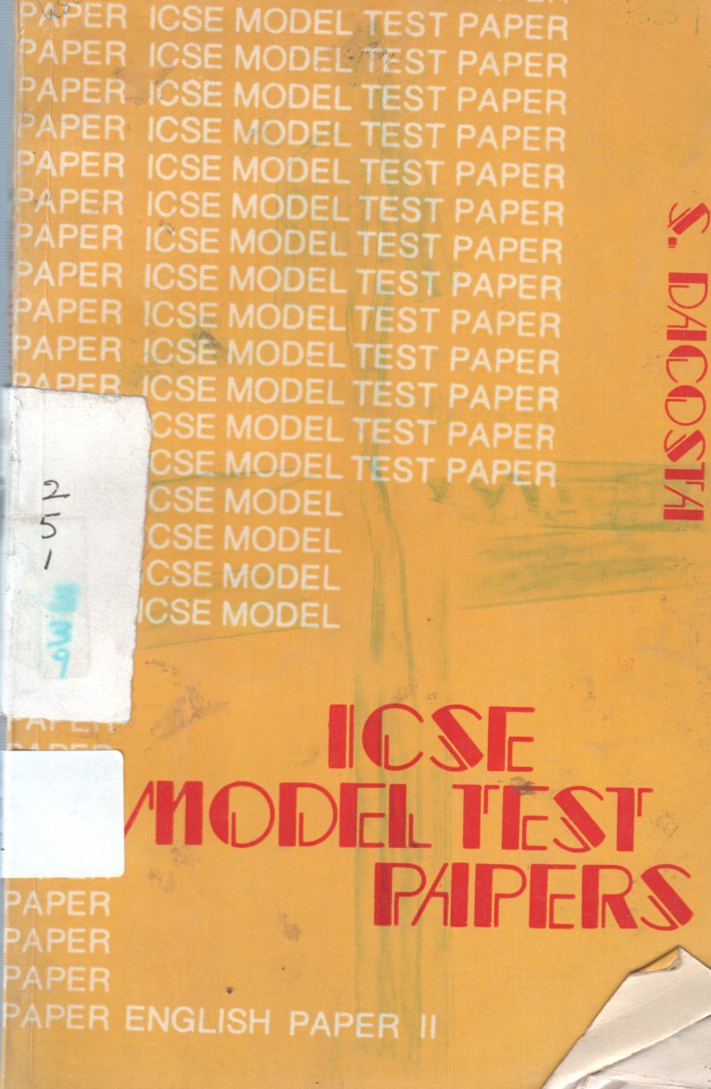 ICSE MODEL TEST PAPER BY DAOOSTA