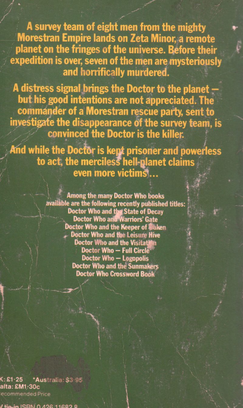 DOCTOR WHO AND THE PLANET OF EVIL TERRANCE DICKS - Image 2