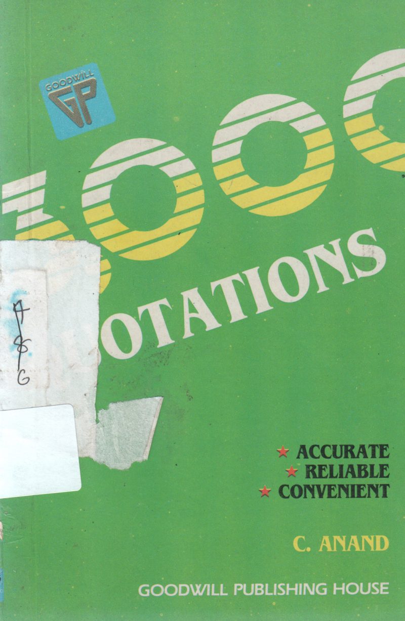 3000 QOTATION FOR ALL BY C.ANAND