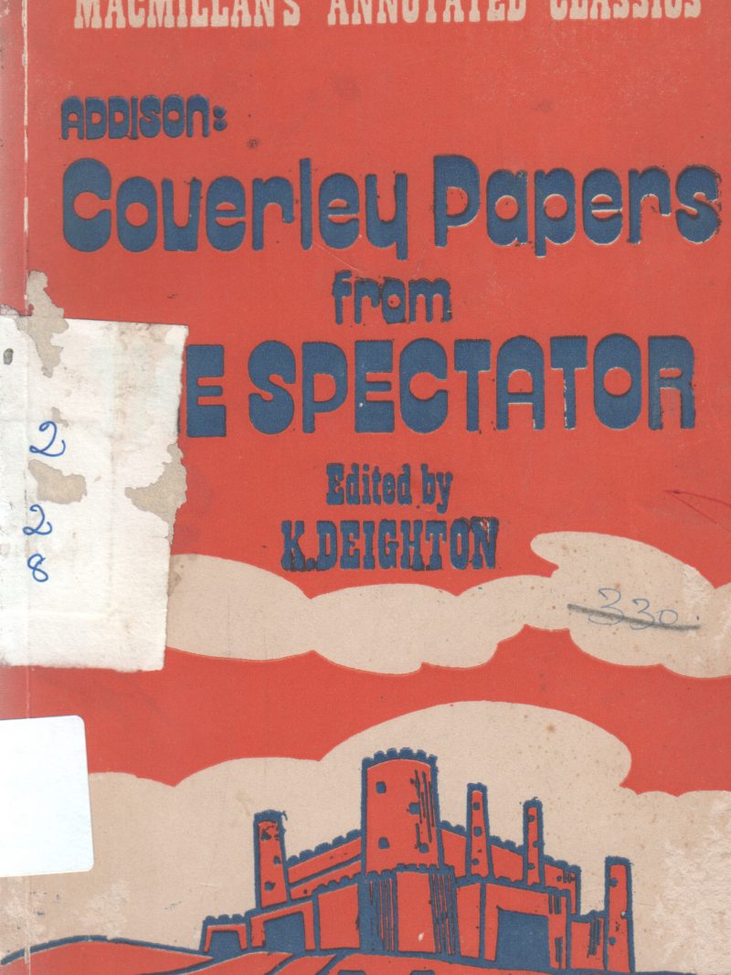 COVERLEY PAPERS FROM SPECTATORS COVERLEY PAPERS FROM SPECTATORS