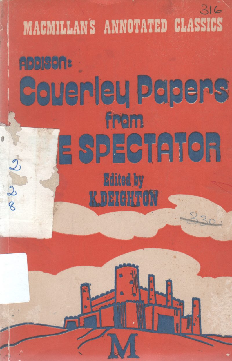 COVERLEY PAPERS FROM SPECTATORS COVERLEY PAPERS FROM SPECTATORS