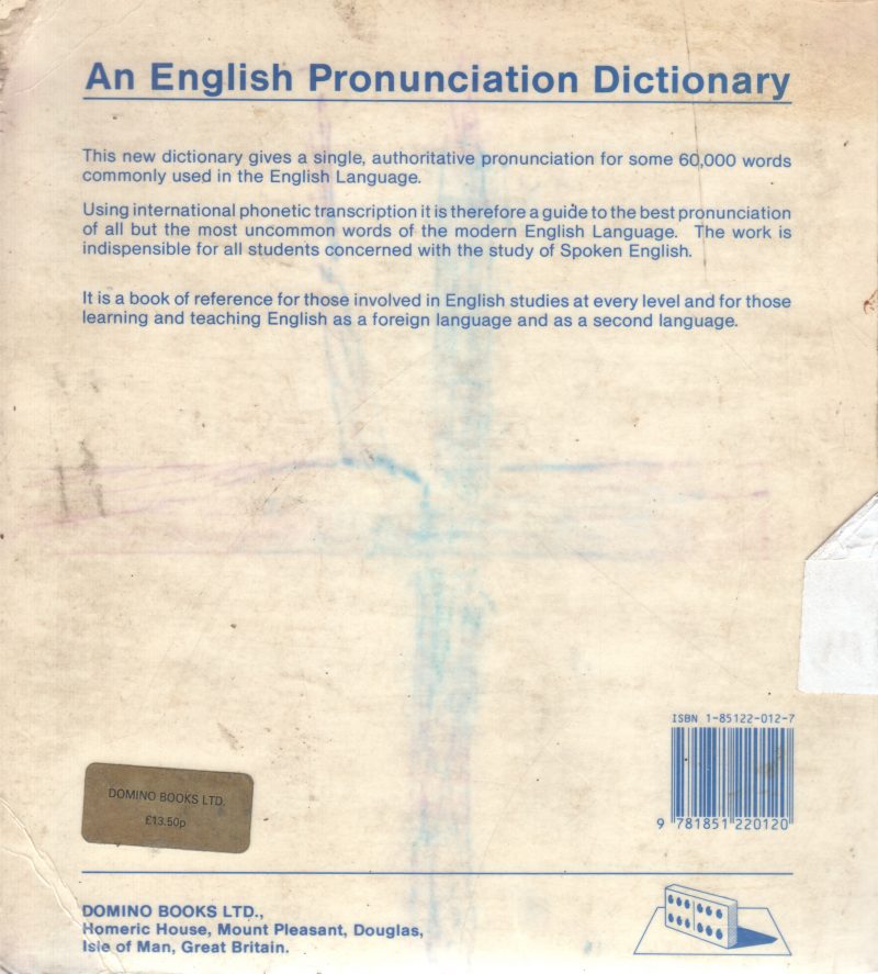 AN ENGLISH PRONUNCIATION DICTIONRY BY DR.J.B WYNN - Image 2