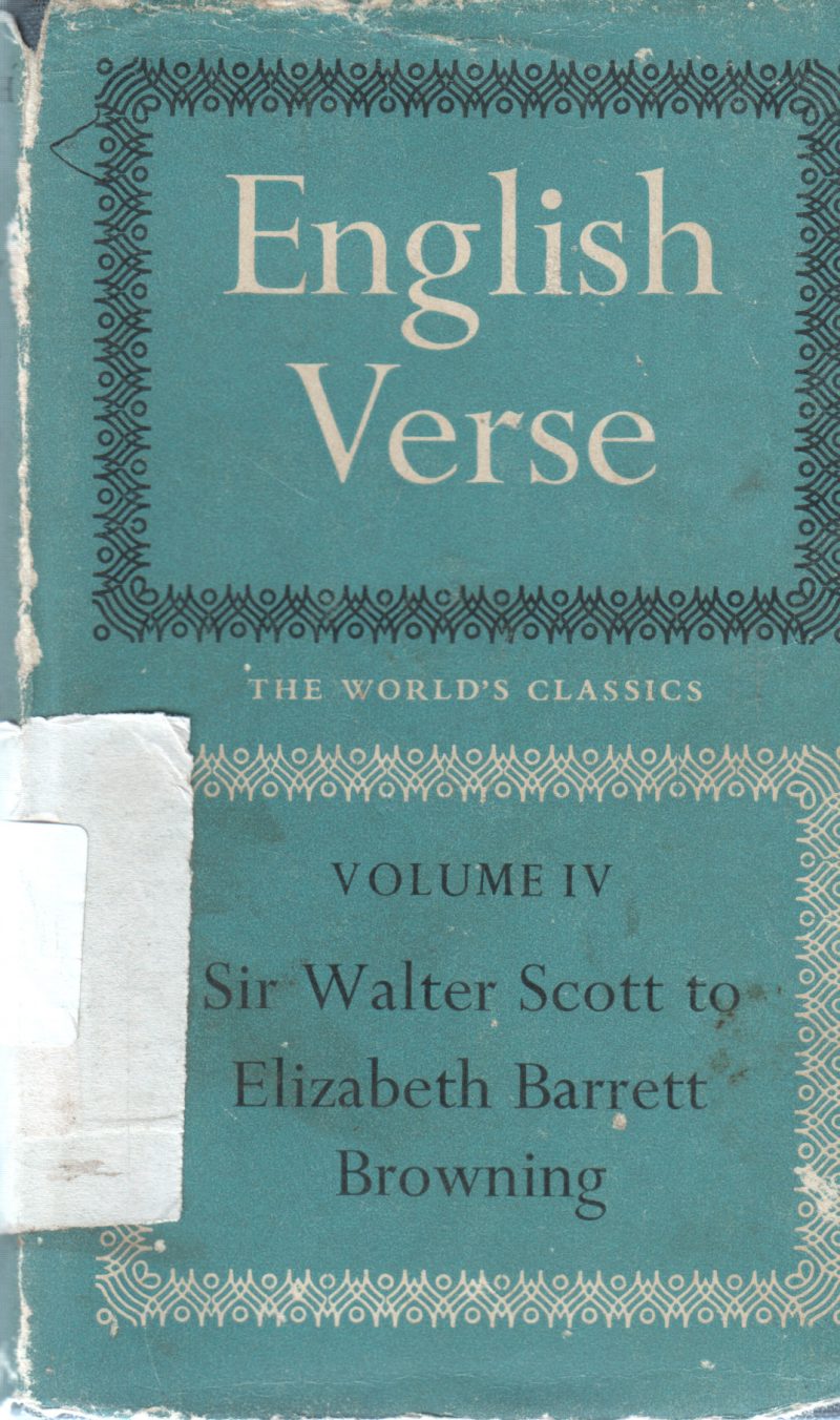 ENGLISH VERSE BY ELIZABETH BROWNING