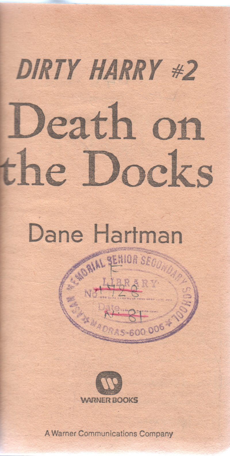 DEATH ON THE DOCKS BY DANE HARTMAN