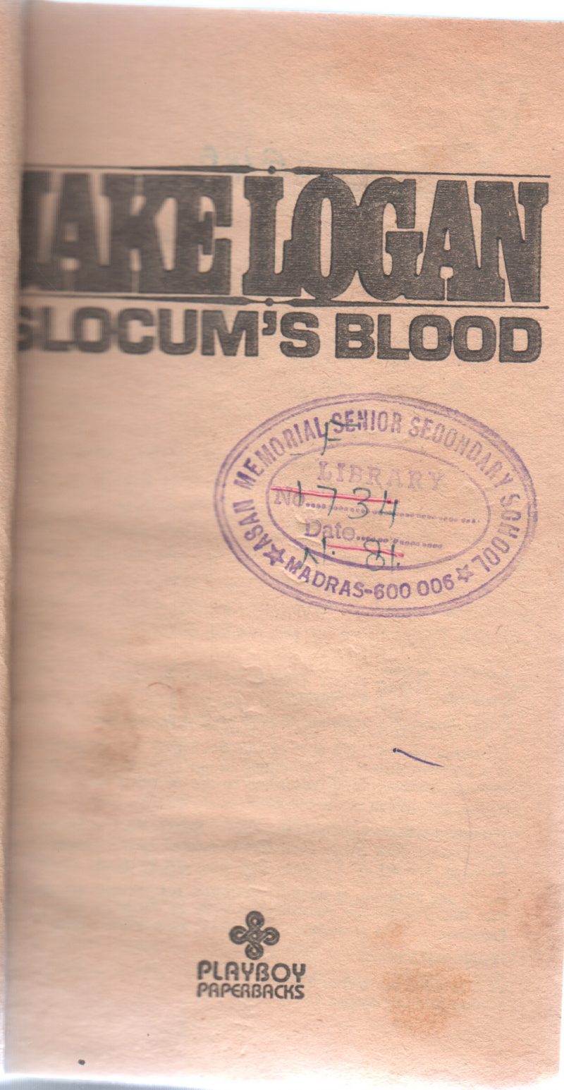 GLOCUM'S BLOOD BY JAKE LOGAN