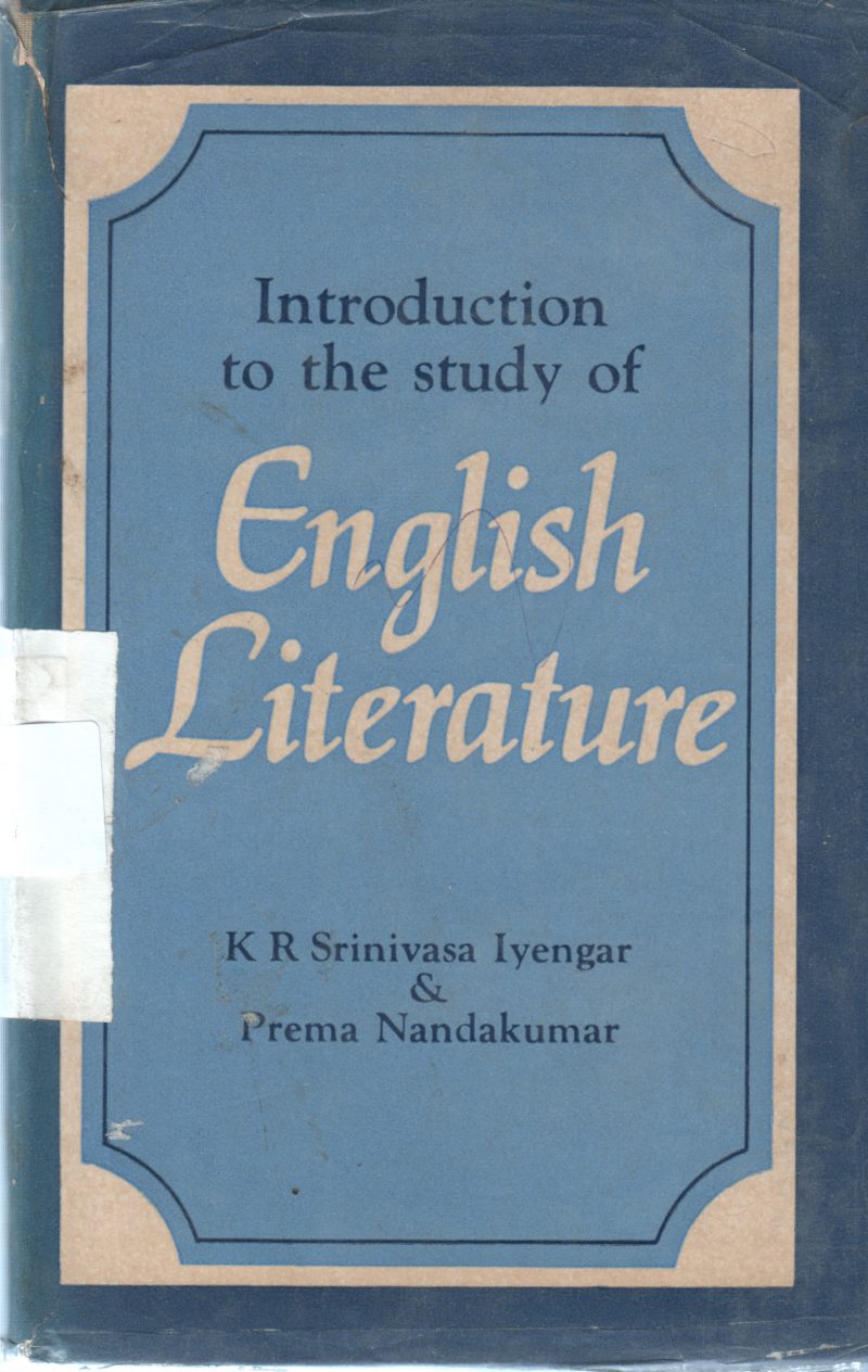 ENGLISH LITERATURE BY SRINIVASA IYENGAR