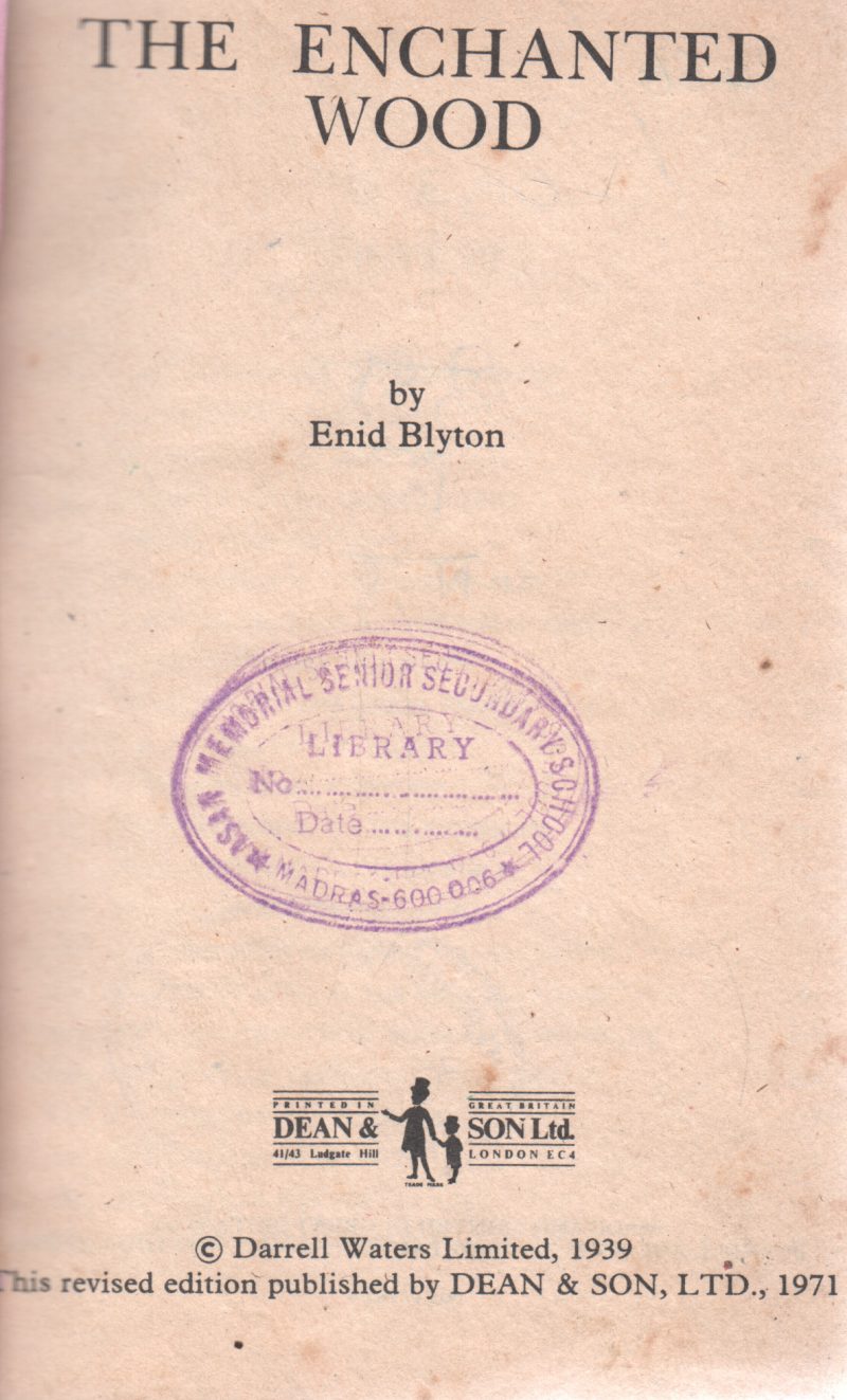 THE ENCHANTED WOOD BY ENID BLYTON