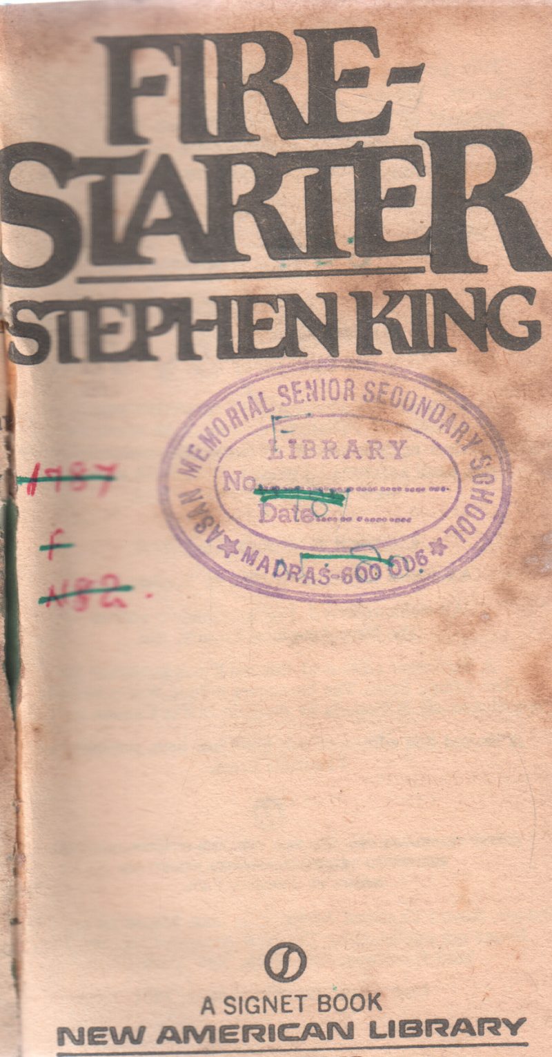 FIRE STARTER BY STEPHEN KING
