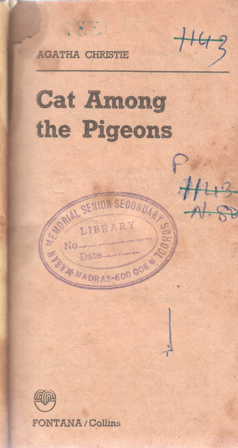 CAT AMONG PIGEONS BY AGATHA CHRISTE