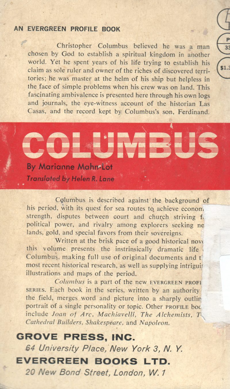 COLOUMBUS BY MARIANE MAHN-LOT - Image 2
