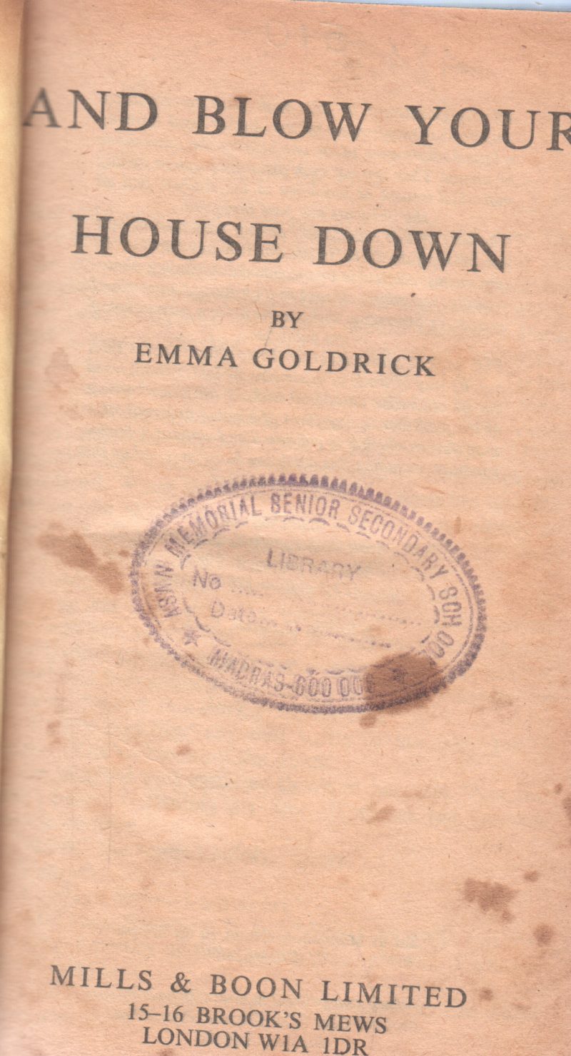 BLOW YOUR HOUSE DOWN BY EMMA GOLDRICK