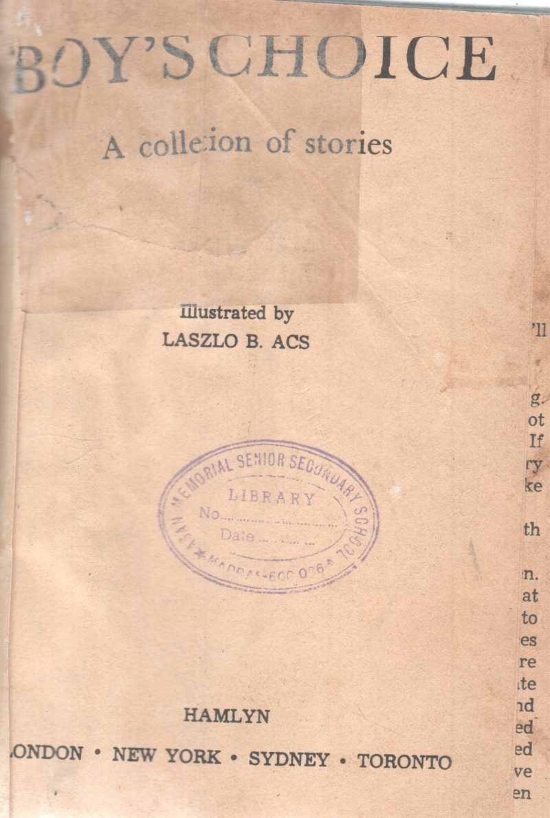 BOY'S CHOICE A COLLECTION OF STORIES